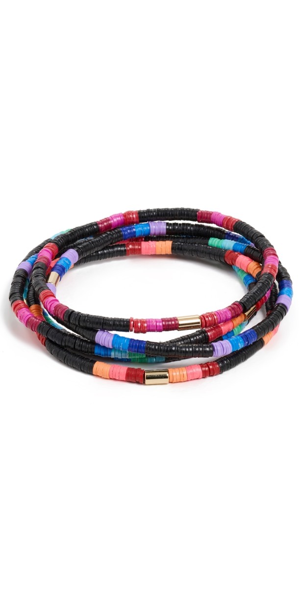 Elsie Frieda Multi Mini Stack Bracelet Set Throwing Shad