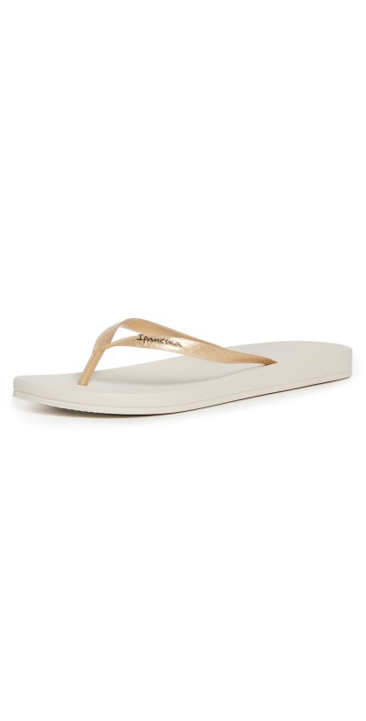 Ipanema Ana Tan Flip Flops Beige/Gold