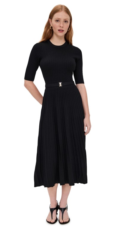 Veronica Beard Elthea Knit Dress Black