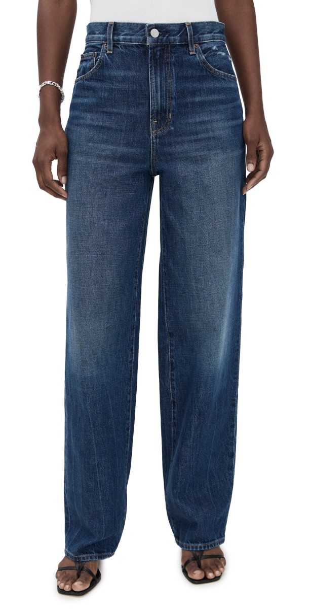 A. L.C. The 747 Relaxed Wide Jeans Dark Classic Blue
