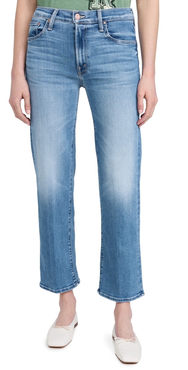 MOTHER The Mid Rise Rambler Zip Ankle Jeans Out of the Blue