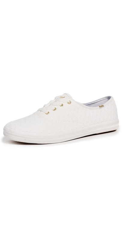 Keds Champion Mini Daisy Eyelet Sneakers Snow White