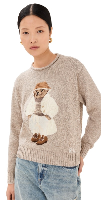 Polo Ralph Lauren Bear Long Sleeve Pullover Multi