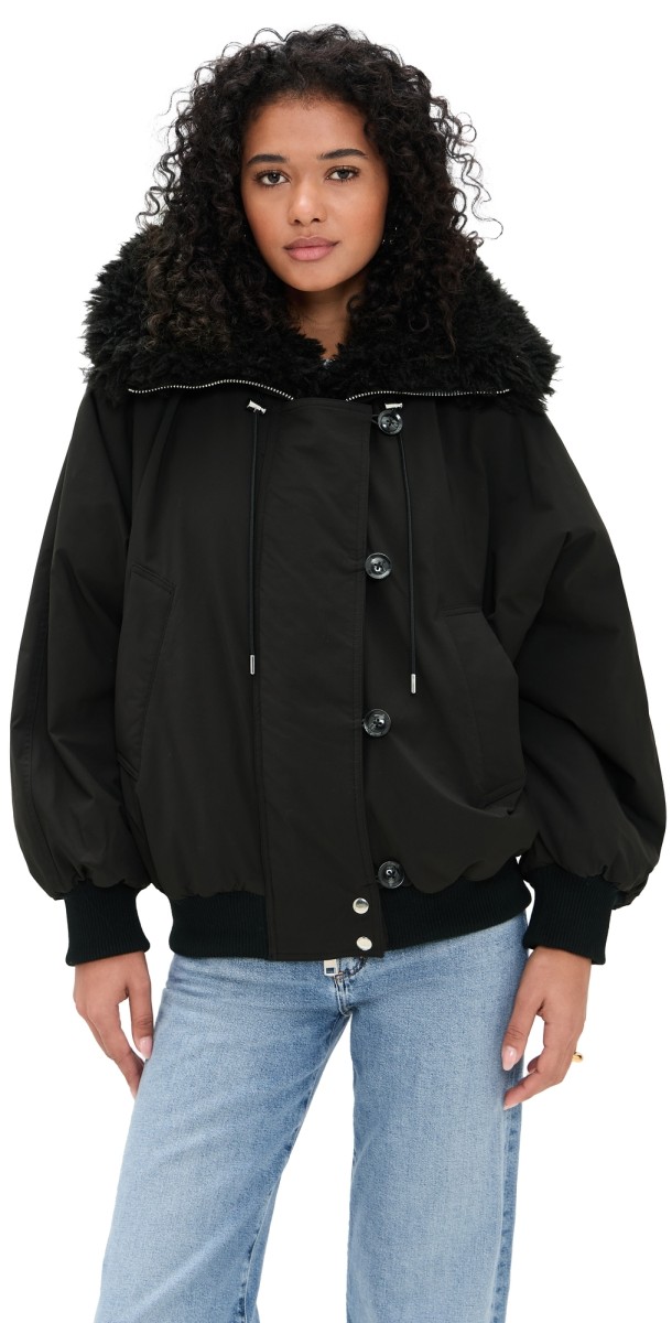 AGOLDE Camberly Snorkel Parka Black