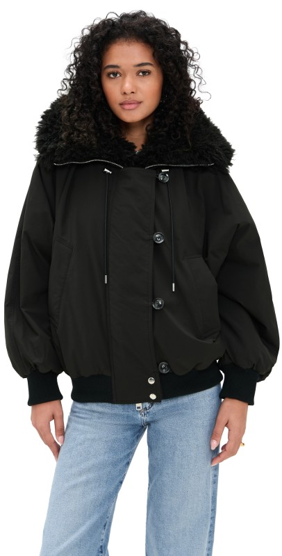 AGOLDE Camberly Snorkel Parka Black