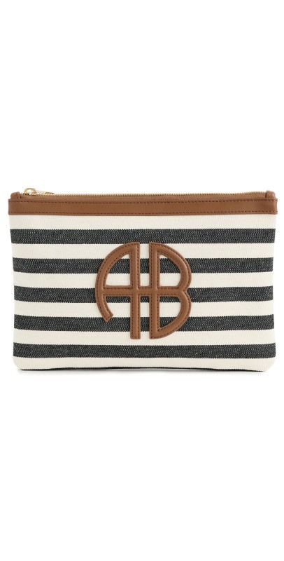 ANINE BING Lili Pouch Black and Natural