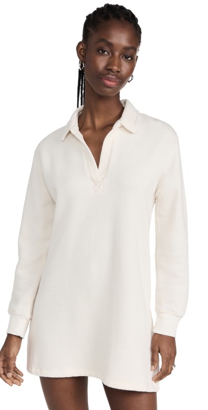 Z Supply Aspen Dress Adobe White