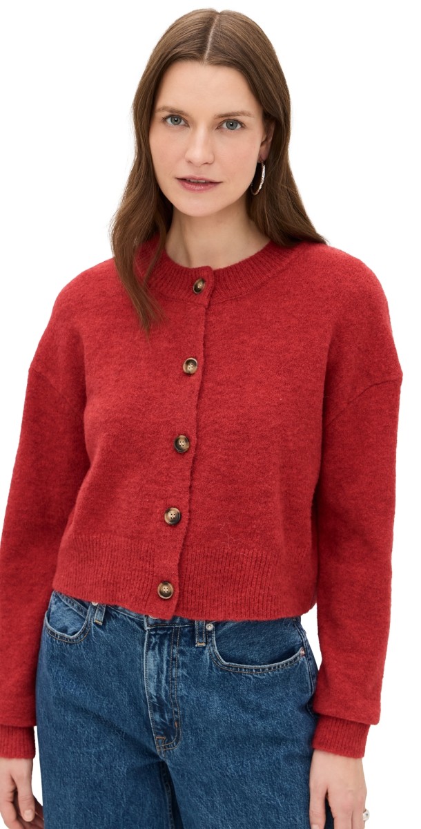 NIA Enzo Cardigan Ruby