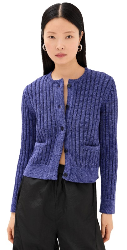 JW Anderson Cropped Buttoned Cardigan Light Indigo