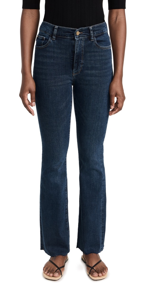 DL1961 Bridget Boot: High Rise Instasculpt Jeans Seacliff