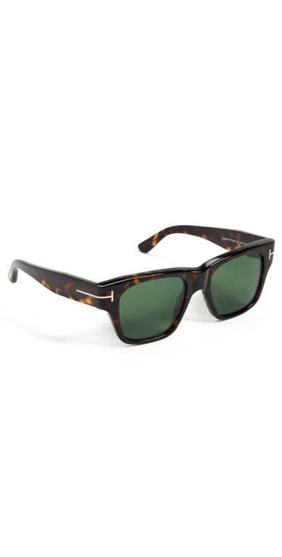 Tom Ford Square Sunglasses Classic Dark Havana