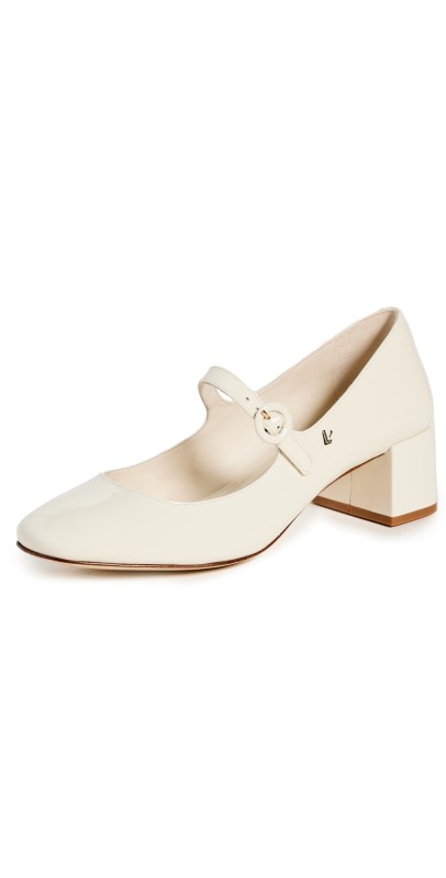 Larroudé Blair Block Heels Ivory