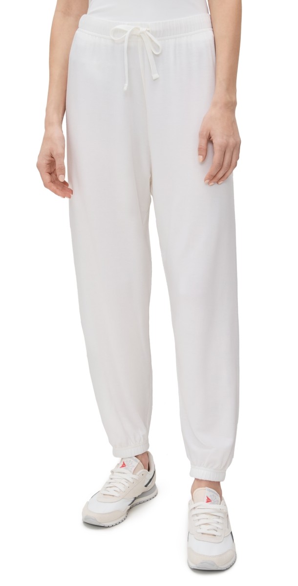 Splits59 Andie Oversized Fleece Sweatpants White