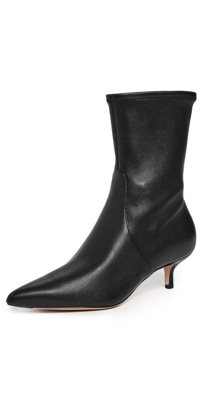 Veronica Beard Lisa Stretch Booties Black