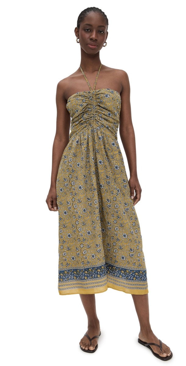 Velvet Odette Dress Saffron Floral