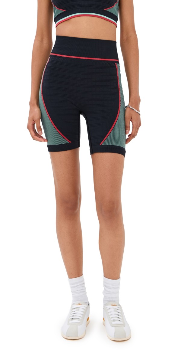 Casablanca Womens Seamless Shorts Black/Mint