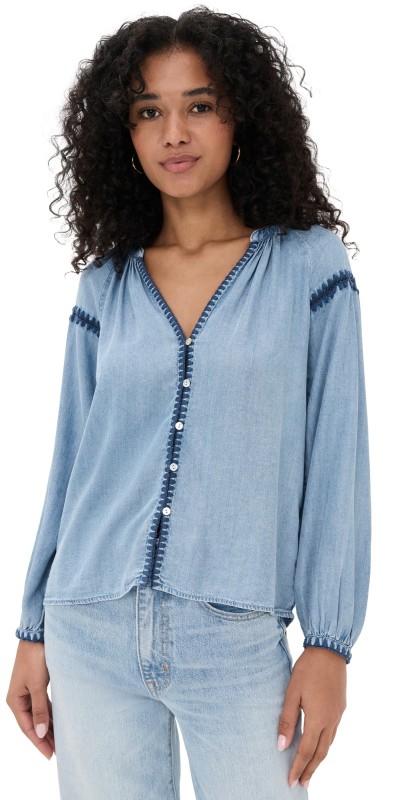 RAILS Toshi Shirt Medium Cloud Wash