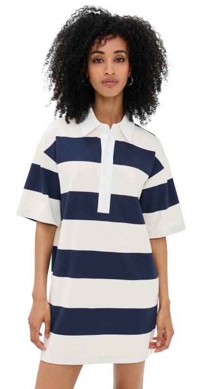 LE BOP Blair Polo Dress Navy/Ivory