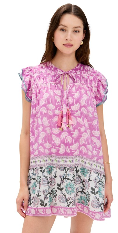 Bell Milia Mini Dress Mixed Prints