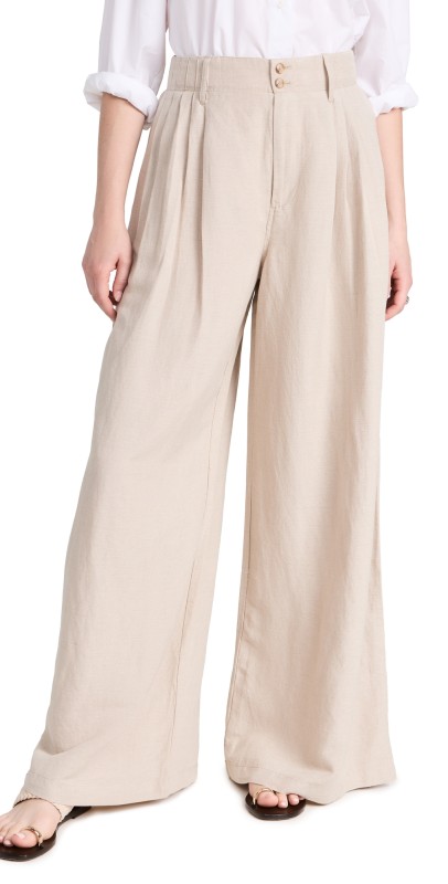 Madewell Pleated Superwide-Leg Pants Natural Undyed