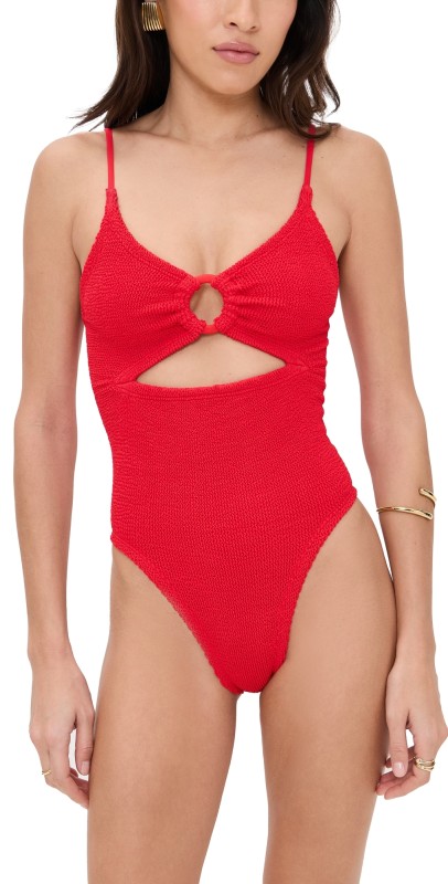 Hunza G Crystal Swimsuit Red