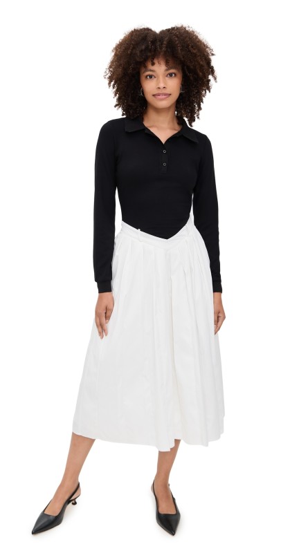 Elexiay Sonia Dress Black & White