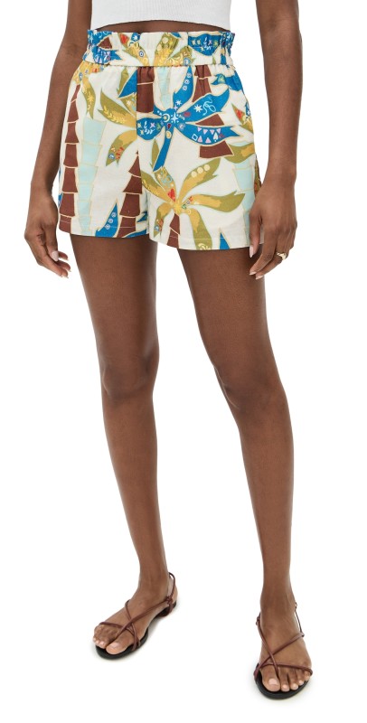 Never Fully Dressed Palm Elissa Shorts Cream