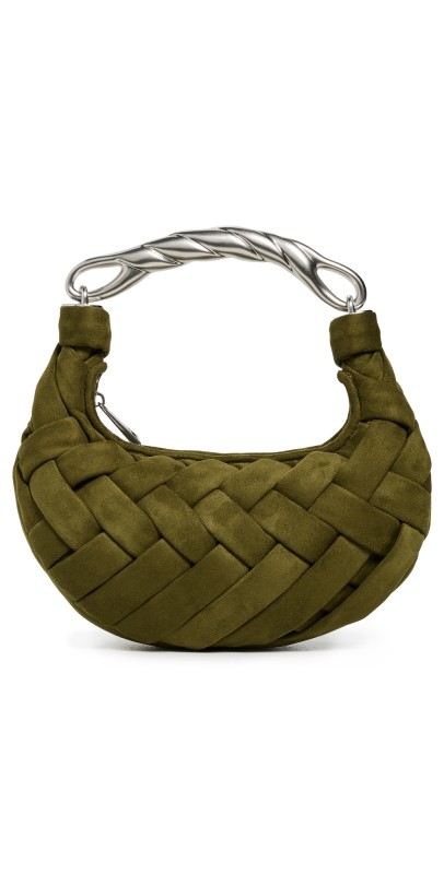 JW PEI Orla Weave Handbag Dark Oliv