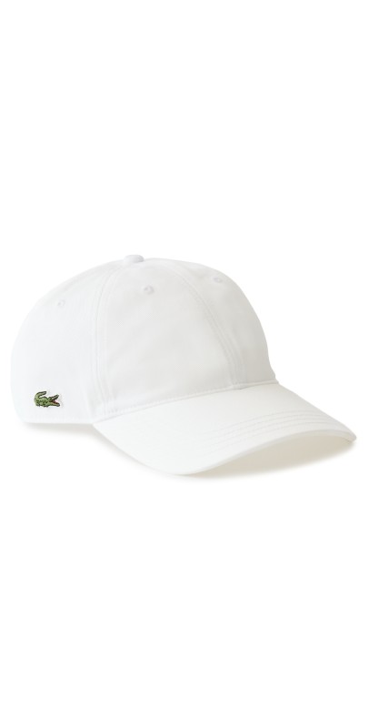 Lacoste Cotton Twill Side Logo Cap Whit