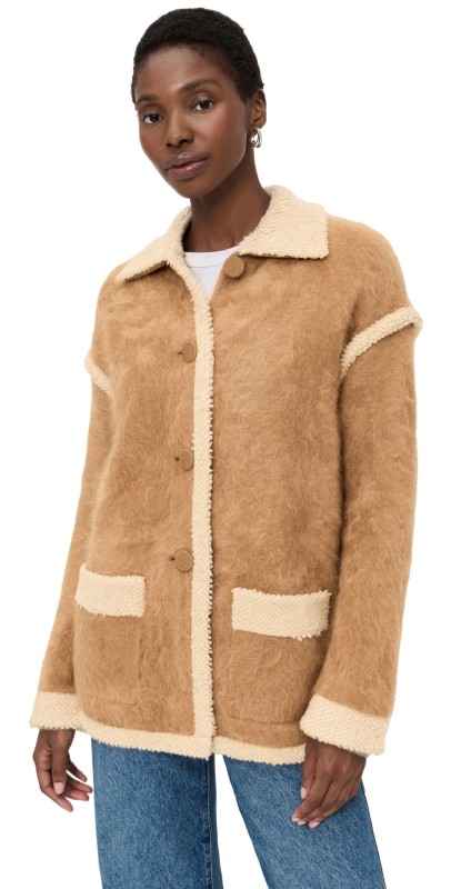 Guest in Residence Cashmere Grizzly Jacket Almond/Oatmeal