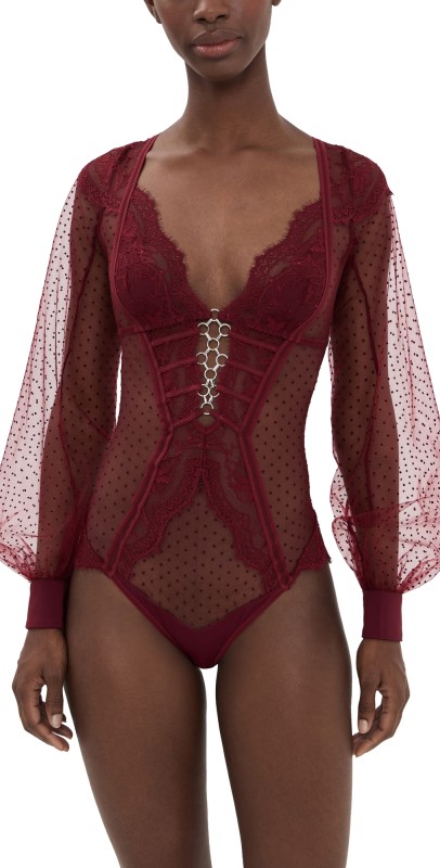 Thistle and Spire Constellation Bodysuit Burgundy