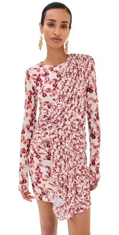 Isabel Marant Georgia Mini Dress Garnet