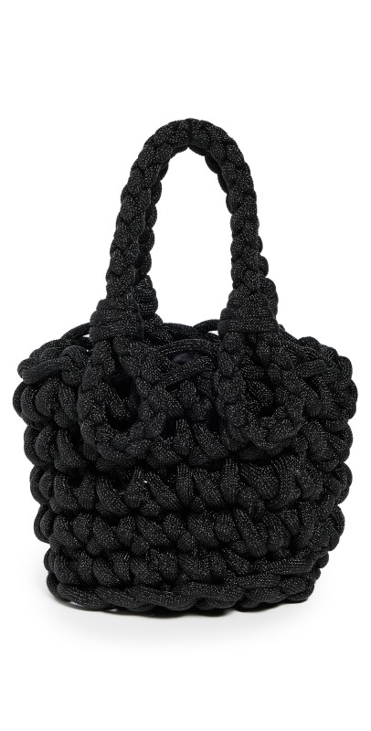 Johanna Ortiz Nautical Chic Mini Bucket Bag Black
