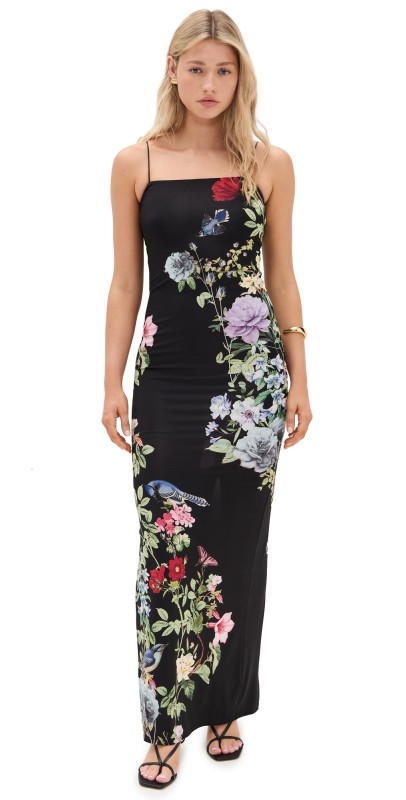 alice + olivia Fifi Maxi Dress Venus Floral