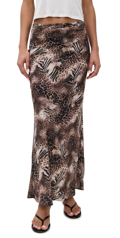 Lioness Hudson Maxi Skirt Multi Animal