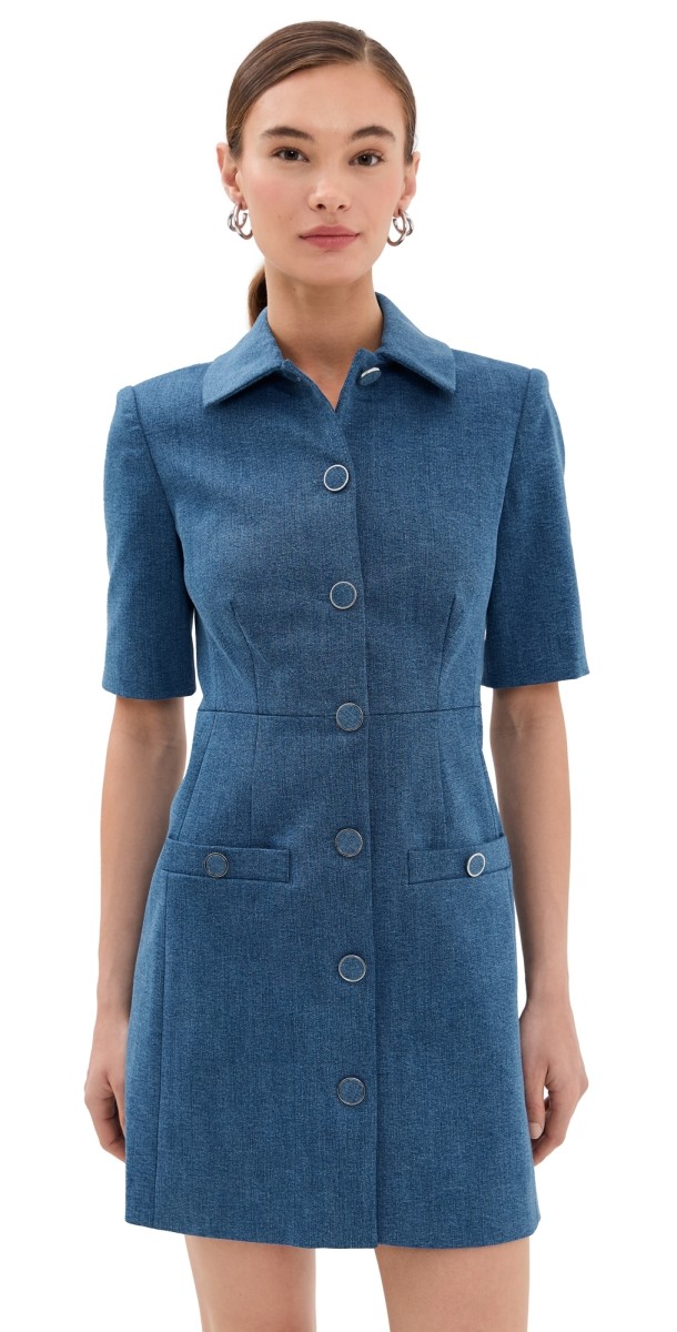 Veronica Beard Paige Dress SEA GLARE