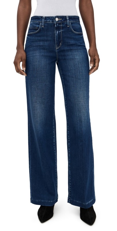 L'AGENCE Scottie High Rise Wide Leg Jeans Marvista
