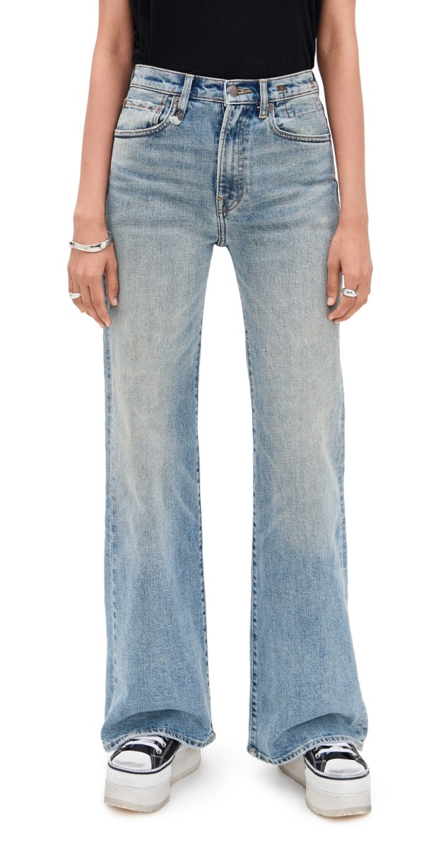 R13 Charlotte Jeans Patton Blue Stretch