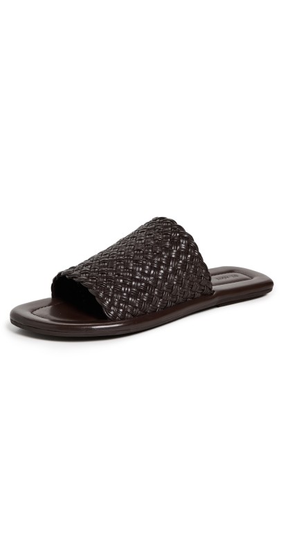St. Agni Woven Minimal Slides Chocolate