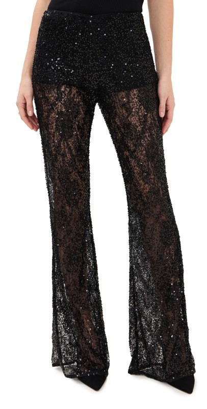 AKNVAS Lennon Embroidered Pants Noir