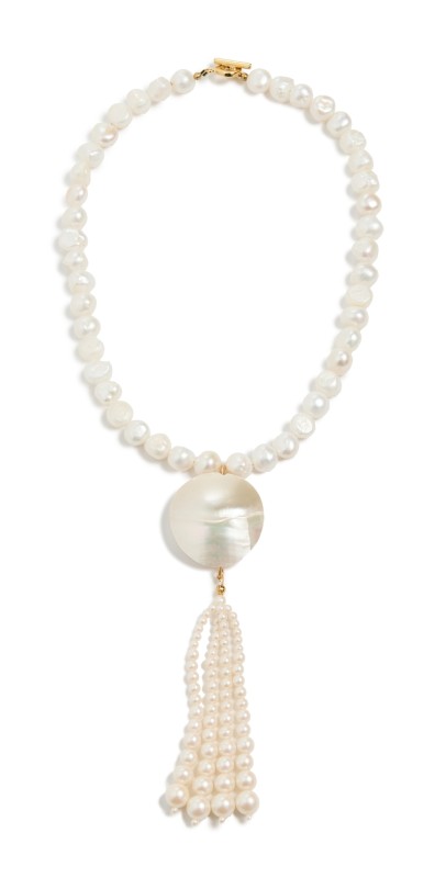 Jennifer Behr Coraline Necklace Pearl