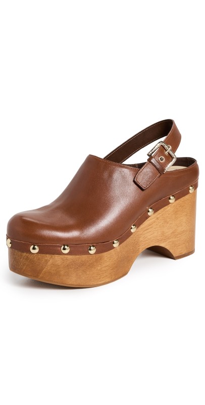 Dolce Vita Adelan Clogs Brown Leather