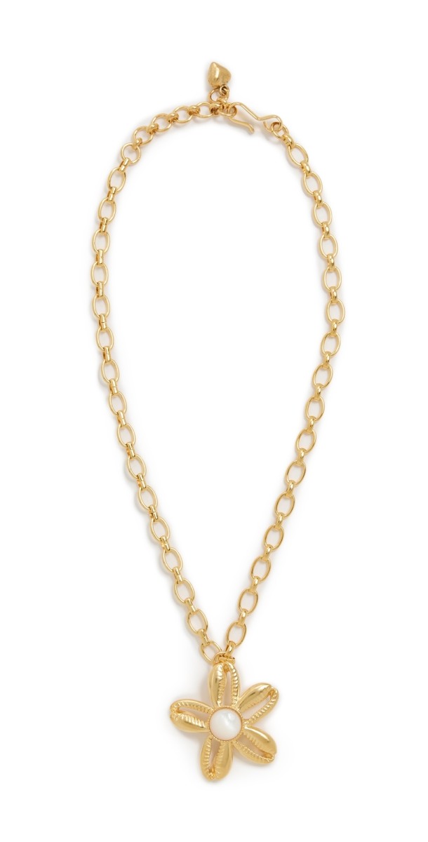 Brinker + Eliza Aloha Necklace Gold/MOP