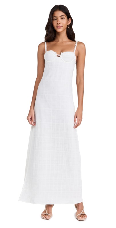 Peixoto Franklin Maxi Dress Thatch White