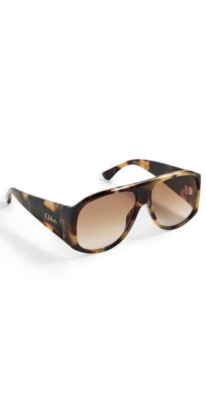 Chloé Aviator Sunglasses Havana-Havana-Brow