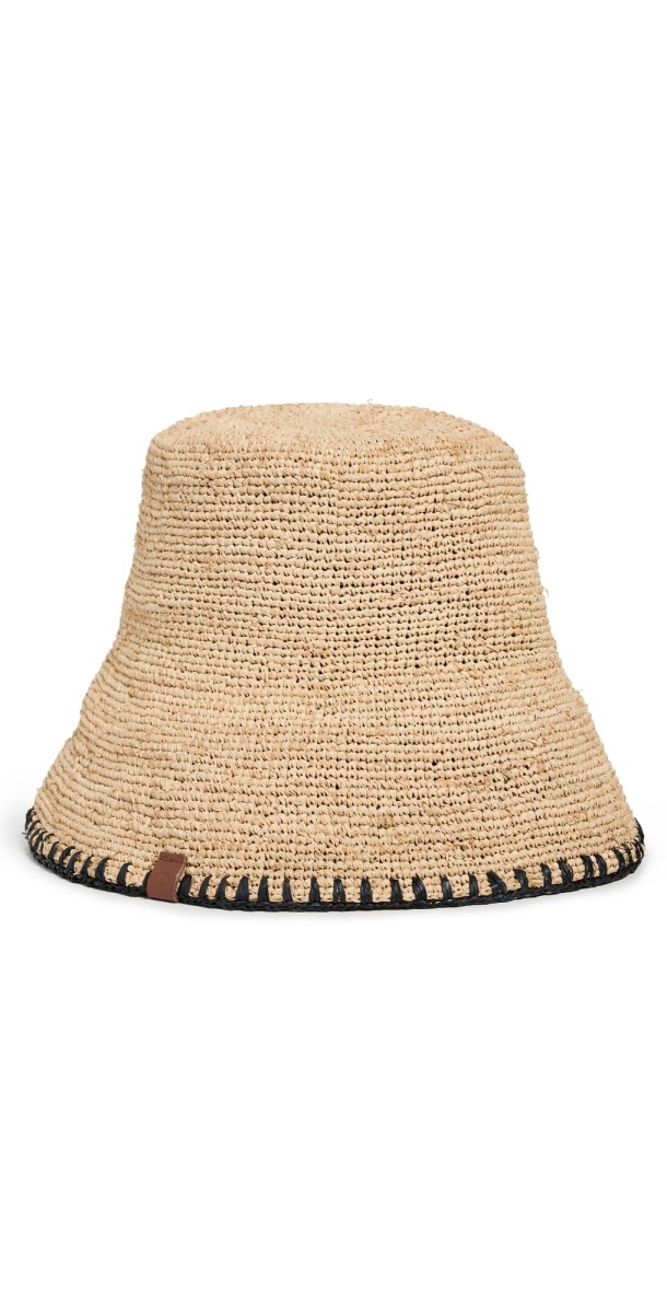 rag & bone Jade Whipstitch Rollable Hat Nat