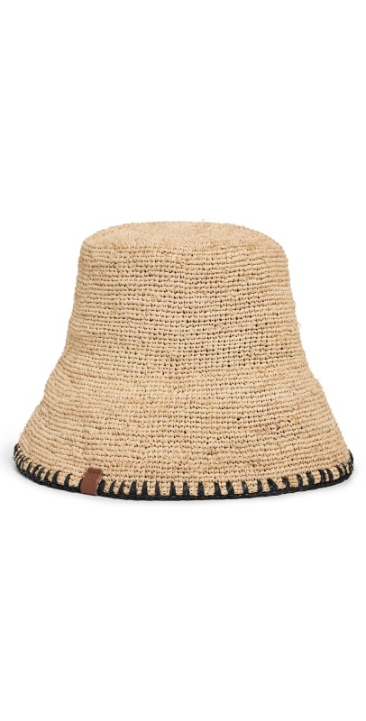 rag & bone Jade Whipstitch Rollable Hat Nat