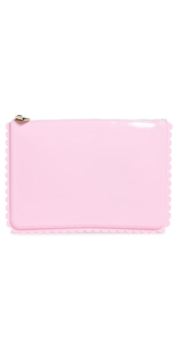 Stoney Clover Lane Jelly Scallop Flat Pouch Flamingo