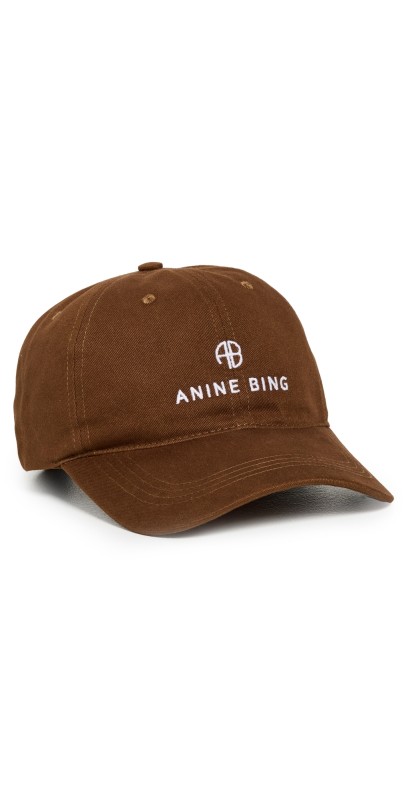 ANINE BING Jeremy Baseball Cap Dark Camel