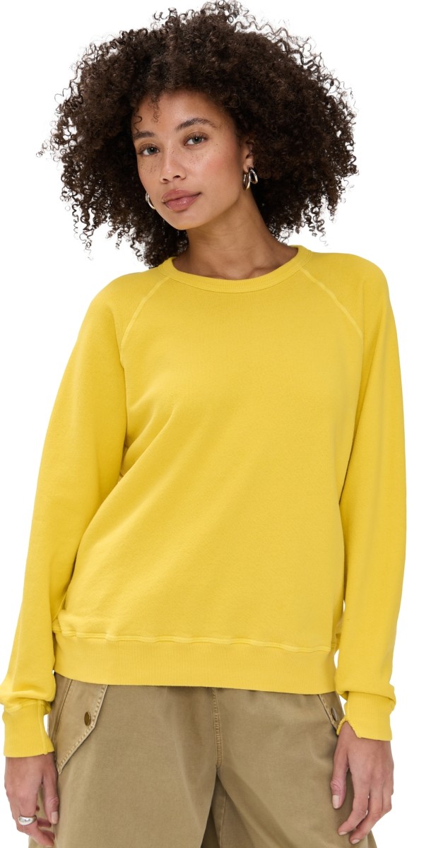 THE GREAT. The College Sweatshirt Daffodil